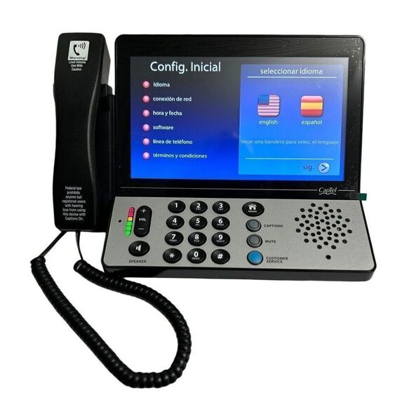 CAPTEL 2400I-CAPTIONED TELEPHONE -#CT2400I-WIFI TOUCHSCREEN W/ POWER SUPPLY - Picture 5 of 7